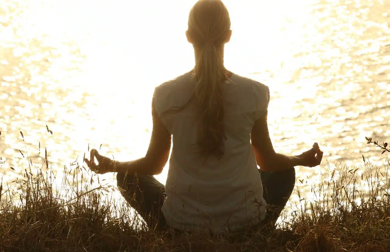 Woman doing meditation