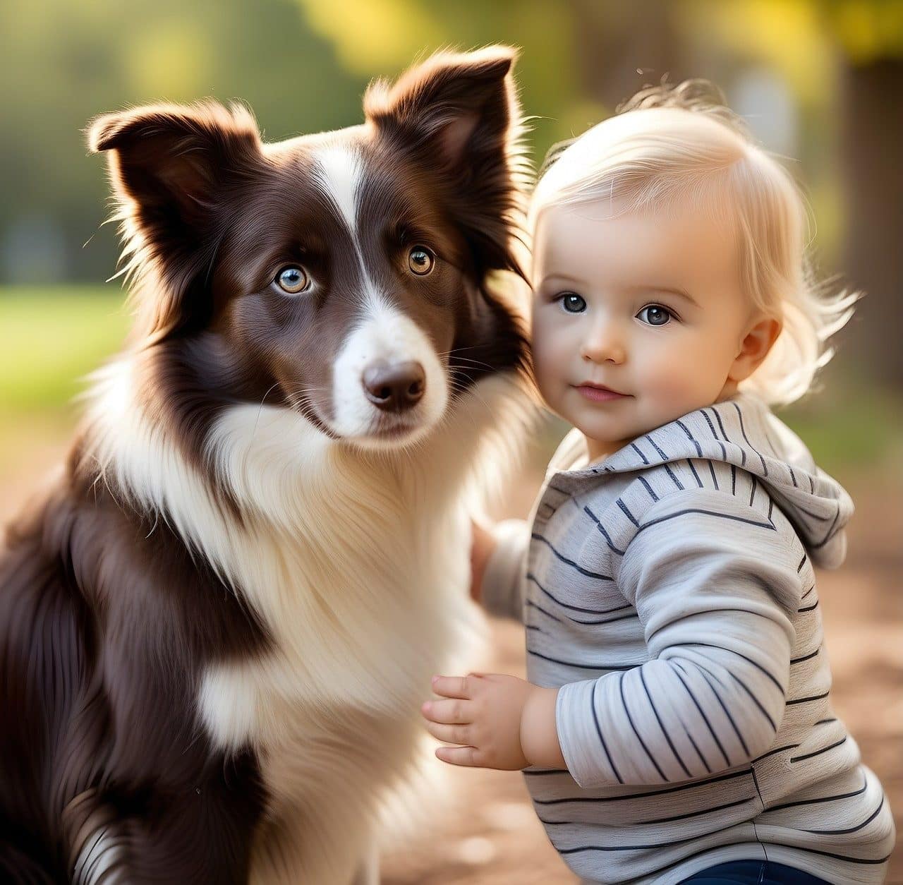 Boy and dog