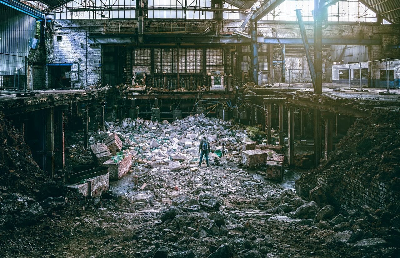 factory in ruins