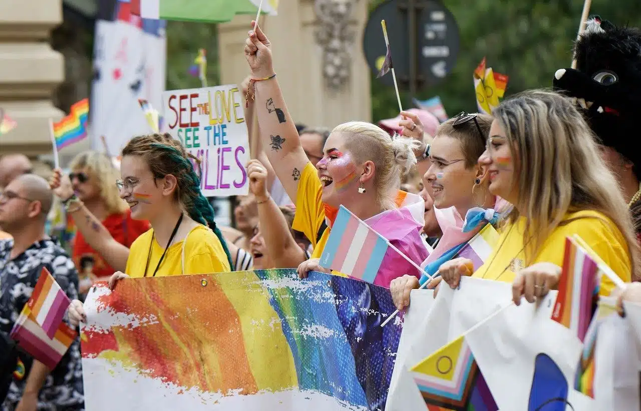 Demonstration for LGBTQ rights