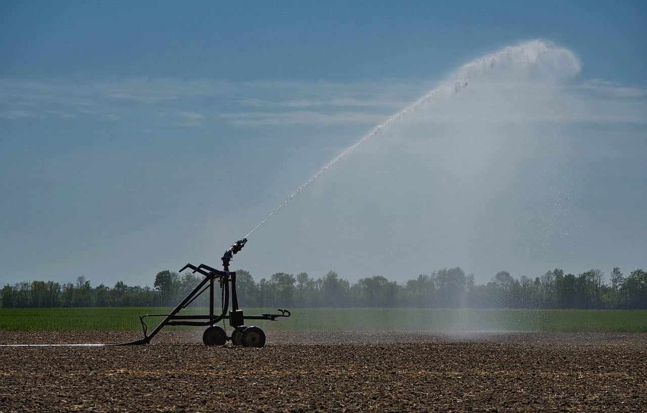 Irrigation of planted land