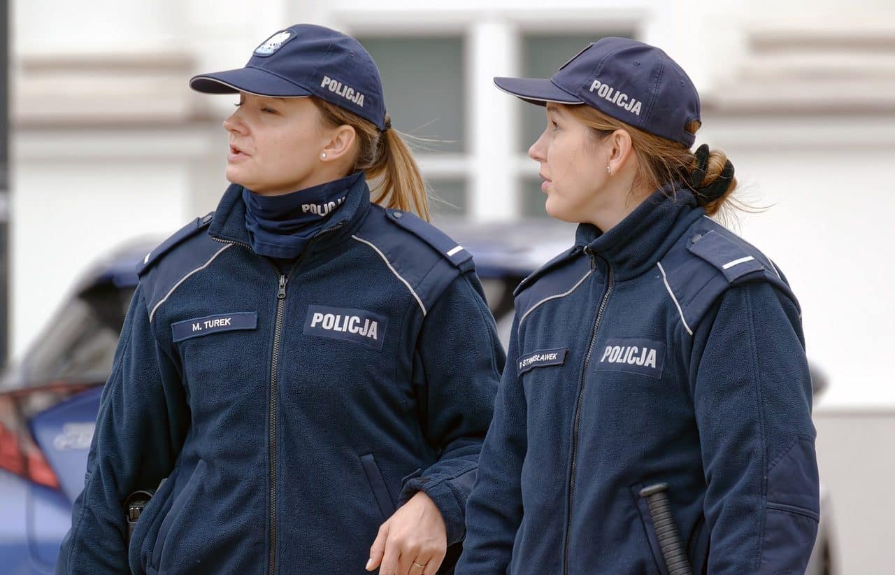 Two female police officers